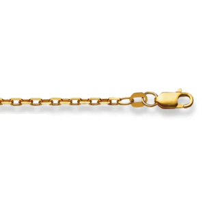 Ankerhalskette 18 Karat Gold 750 in Gelbgold 38 cm - 55 cm x  2.1 mm