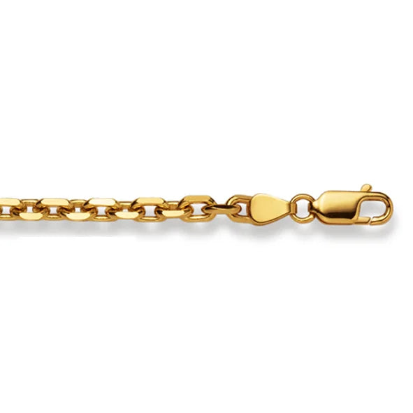 Ankerhalskette 18 Karat Gold -750 in Gelbgold 45 cm - 60 cm x  3.6 mm