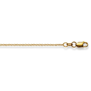 Ankerhalskette 18 Karat Gold -750 in Gelbgold Unisex 38 cm - 50 cm x  1.5 mm