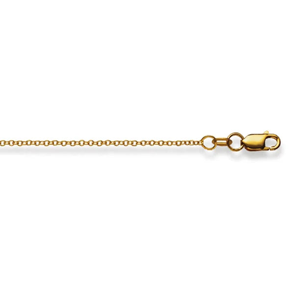 Ankerhalskette 18 Karat Gold -750 in Gelbgold Unisex 38 cm - 50 cm x  1.5 mm