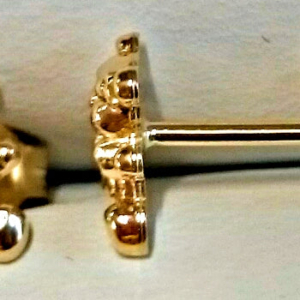 Bär Ohrstecker 18 Karat poliert Gelbgold - OGO1034