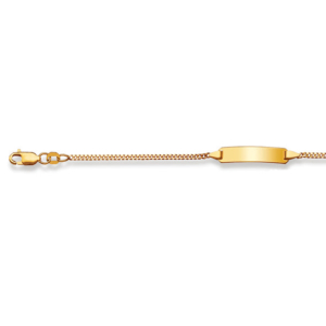 Baby Kinder ID-Armband in 18 Karat Gelbgold mit Gratis Gravur - 1173.01010/1402