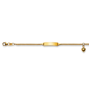 Baby Kinder ID-Armband in 18 Karat Gelbgold mit Gratis Gravur - 1173.01042/1402