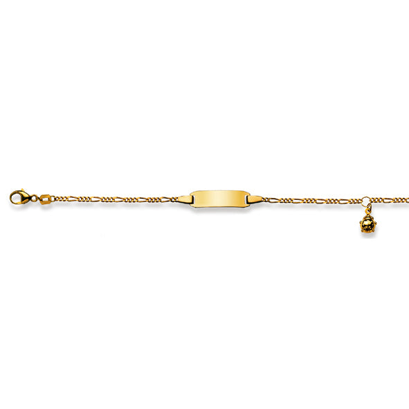 Baby Kinder ID-Armband in 18 Karat Gelbgold mit Marienkäfer - 1173.01069/1400