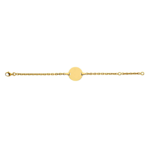 Baby Kinder ID-Armband in 18 Karat Gelbgold mit Gratis Gravur - 1177.00067/1400