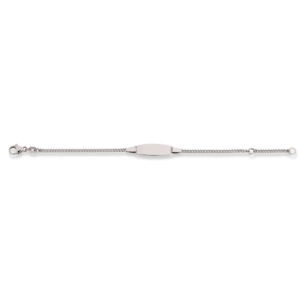 Baby Kinder ID-Armband in 18 Karat Weissgold mit Gratis Gravur - 1273.01141/1400