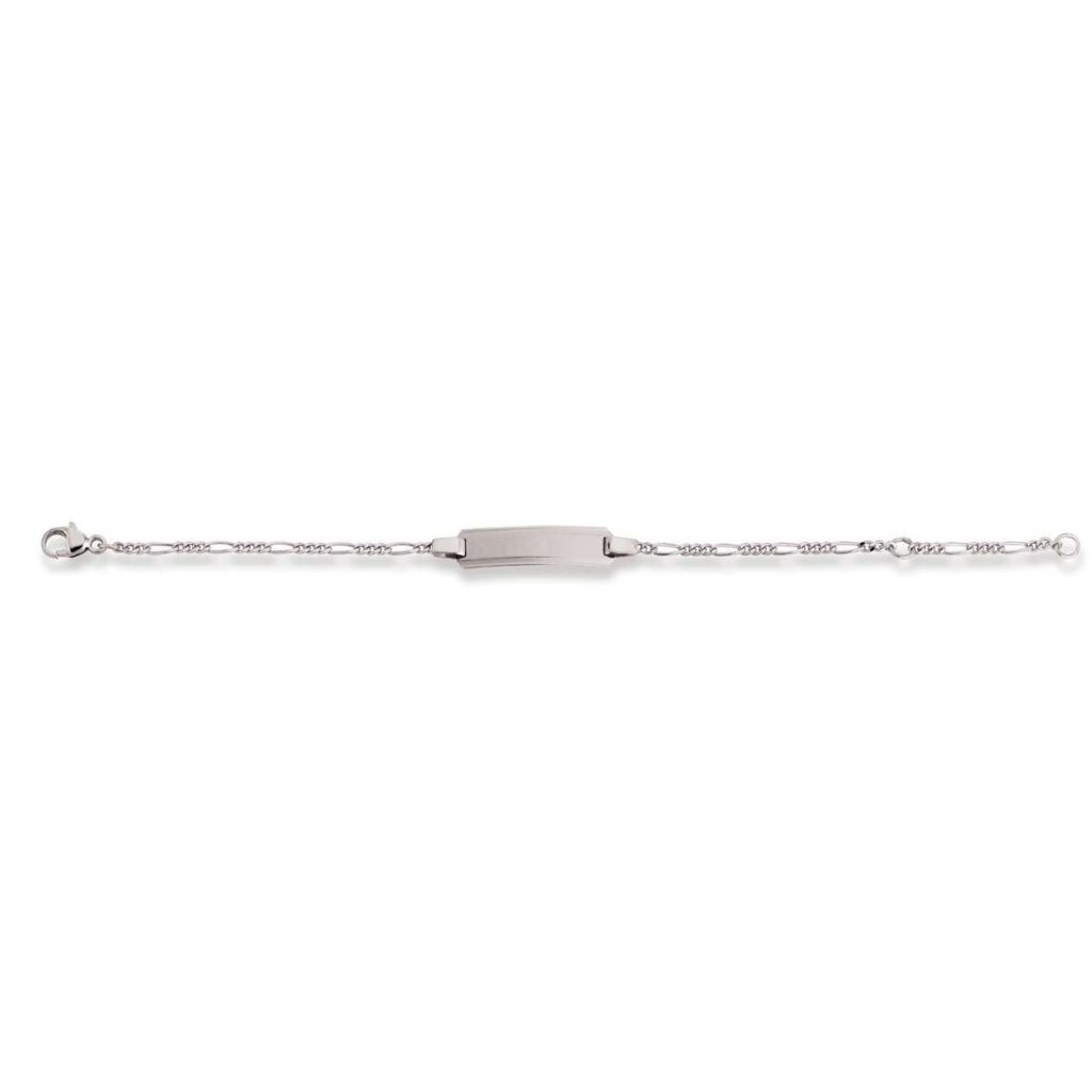 Baby Kinder ID-Armband in 18 Karat Weissgold mit Gratis Gravur - 1273.01143/1400