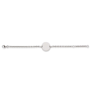 Baby Kinder-ID-Armband 18 Karat Weissgold, Rundform - 1277.00067/1400
