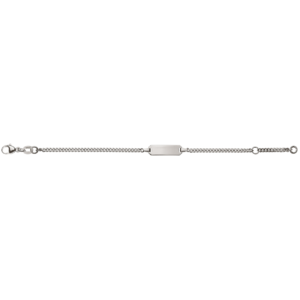 Baby Kinder ID-Armband in 18 Karat Weissgold mit Gratis Gravur - BBE200214