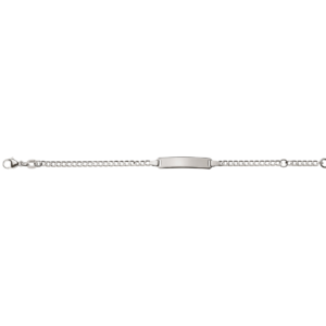 Baby Kinder ID-Armband in 18 Karat Weissgold mit Gratis Gravur - BBE201014