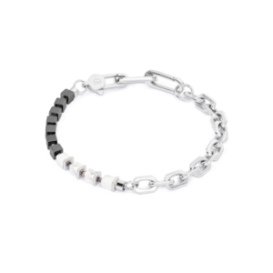 Coeur de Lion Armband Unisex Fusion, Link Chain, Weiss - 0901/30-1400