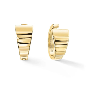 Coeur de Lion Damen-Ohrringe Creolen Wave 20 Goldfarben Edelstahl - 0138/21-1600