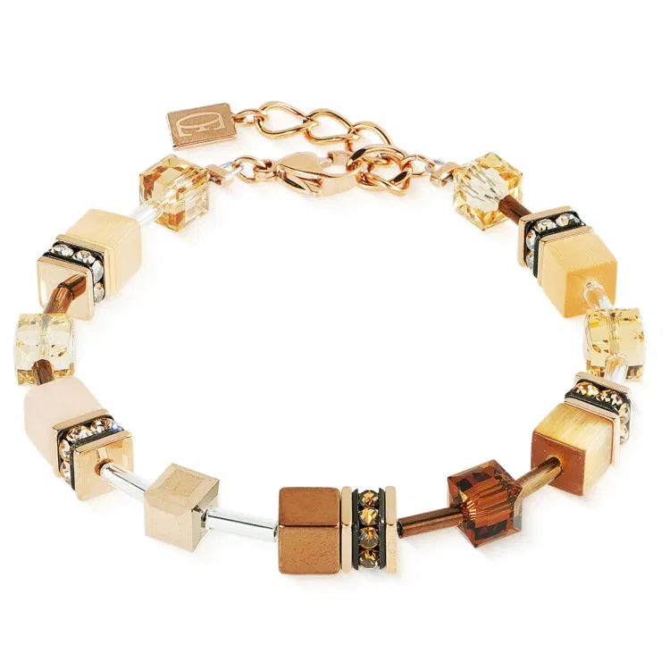 Coeur de Lion GeoCube Iconic Mocha Mousse Damen Armband - 2838/30-1100
