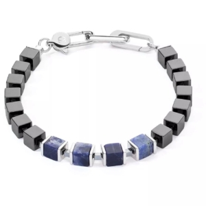 Coeur de Lion Unisex Armband - Precious Cubes, Blau - 0903/30-0700