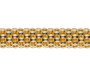 Collier Gelbgold 750 18 Karat poliert rundes geflochtenes Profi - CGO101845