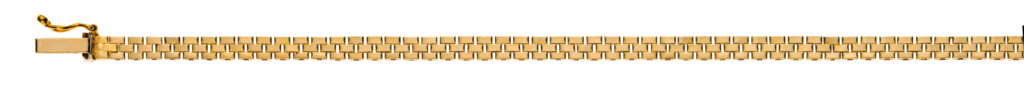 Collier Gelbgold 750 Backsteinmuster 3-reihig - CGO101145