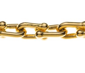 Collier Gelbgold 750 Fantasie halbmassiv - CGO111245
