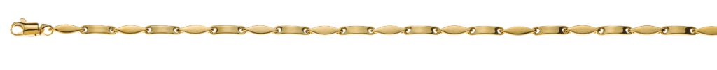Collier Gelbgold 750 Fantasie halbmassiv poliert - CGO111345