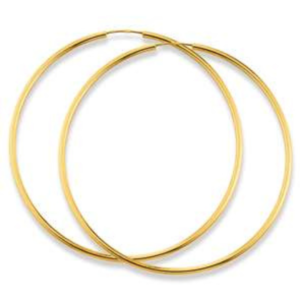 Creolen in 18 750/18 Karat Gelbgold - 68 x 2 mm
