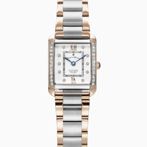 Jacques du Manoir Damen-Armbanduhr – Edelstahl Silber-Roségold, Weisses Zifferblatt - JWL05504