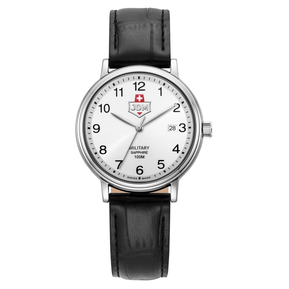 JDM Militär Kilo II Weisse Herrenuhr - JDM-WG026-02