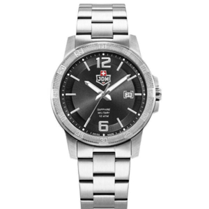 JDM Militär Oscar Herrenuhr aus Silbernem Stahl - JDM-WG025-01