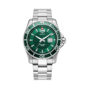 JDM Militär Sapphire Herrenuhr aus metallisch grauem Stahl - JDM-WG022-02