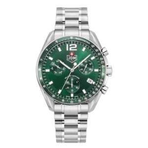JDM Militär Schweizer Präzisions Herrenuhr in Grün - JDM-WG021-03