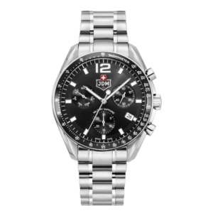 JDM Militär Schweizer Präzisions-Herrenuhr in Schwarz - JDM-WG021-01