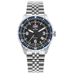 JDM Militär Wingman Herrenuhr aus Silbernem Stahl - JDM-WG028-04