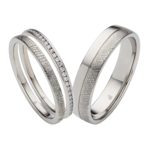 Rauschmayer First Individual Love - Trauringe mit 29 Brillanten 0,145 ct./ges.