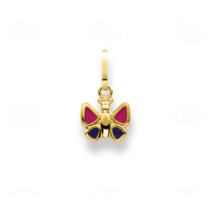 Schmetterling Anhänger in 18 Karat Gelbgold