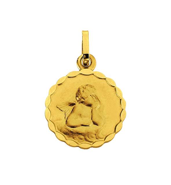 Schutzengel Anhänger in 750/18 Karat Gelbgold - 1158.03379/1000