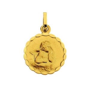 Schutzengel Anhänger in 750/18 Karat Gelbgold - 1158.03379/1300
