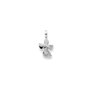 Anhänger Schutzengel in 750/18 Karat Weissgold, Matt/Poliert - 1258.03187/0001
