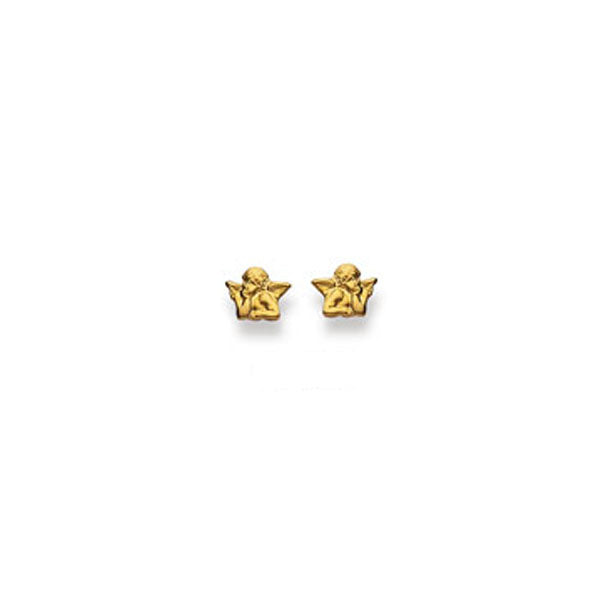 Schutzengel Ohrstecker in 750/18 Karat Gelbgold - 1163.03013/0001
