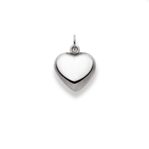 Herzanhänger 18 Karat Weissgold 750 - 13x13 mm