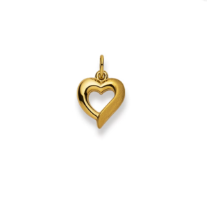 Herzanhänger 18 Karat Gelbgold 750