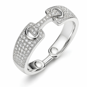 Ring Weissgold 750, mit13 Brillanten H SI 0.34ct.