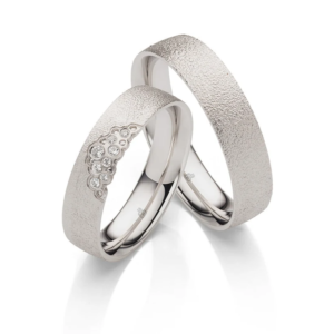 Eheringe Moonlight von Rauschmayer mit 8 Diamanten 0,0625 ct - 05719