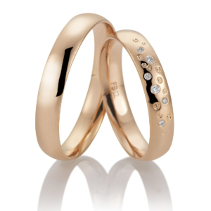 Eheringe Basic Light 3 von Breuning - 6 Diamanten, 4.0 mm