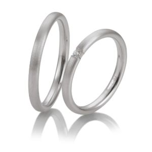 Eheringe Basic Light 3 von Breuning - Diamant 0.04 ct, Gold