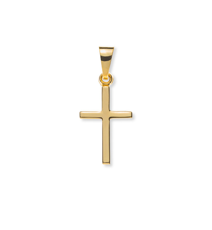 Balkenkreuz Gelbgold 375 (9K) poliert 17x10mm - AKR8000